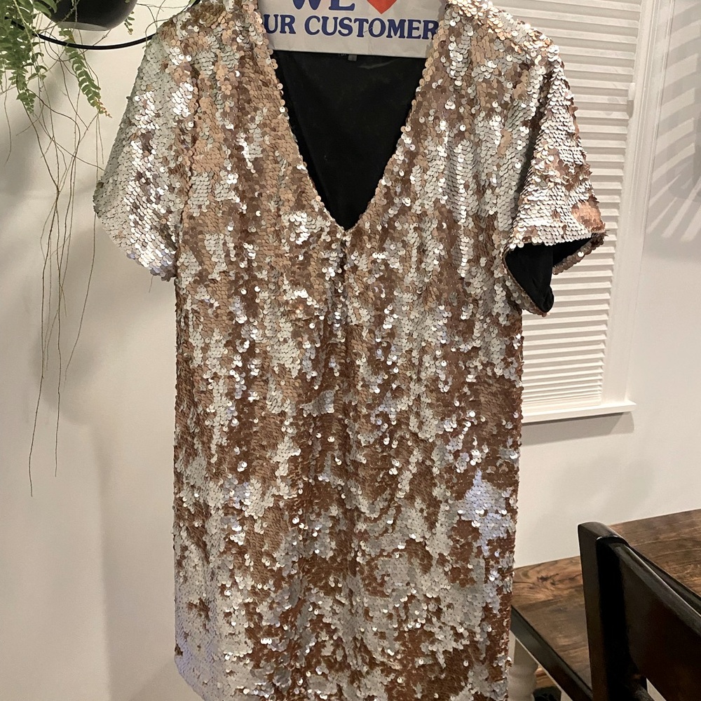 NWOT Sequin shift dress